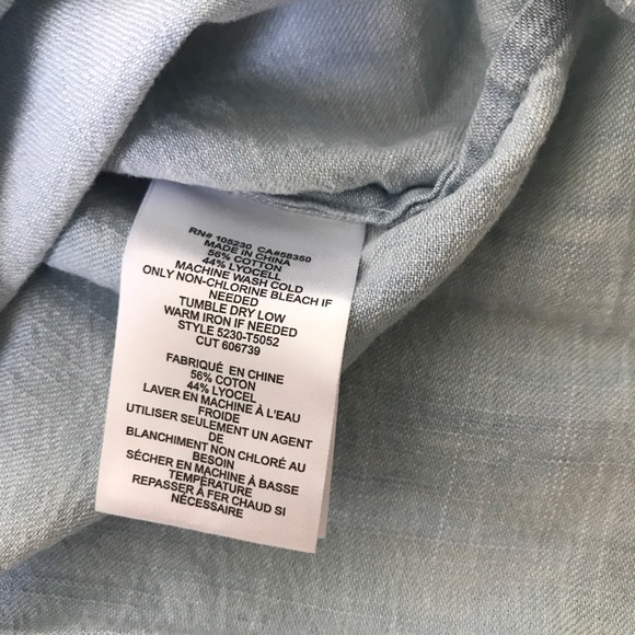 Soft Joie Chambray Tie Tank XXS - Picture 5 of 5